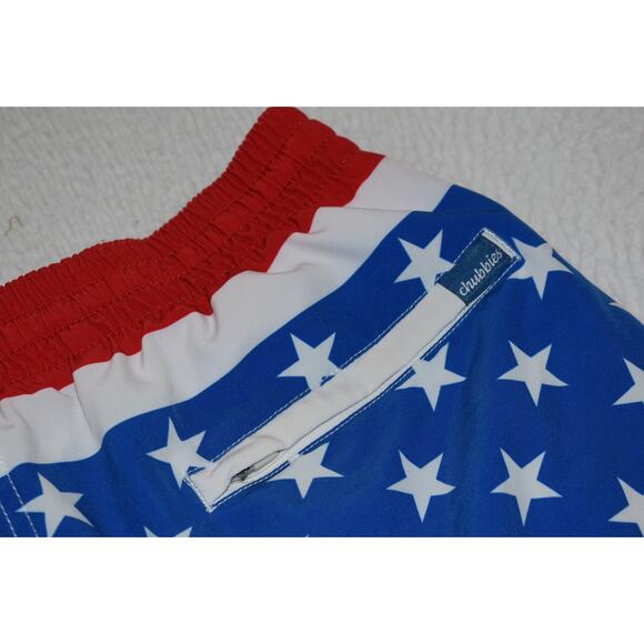 Chubbies Gym Shorts Swimming Mens Size Medium 5 Inch Inseam USA Flag America - Picture 4 of 7